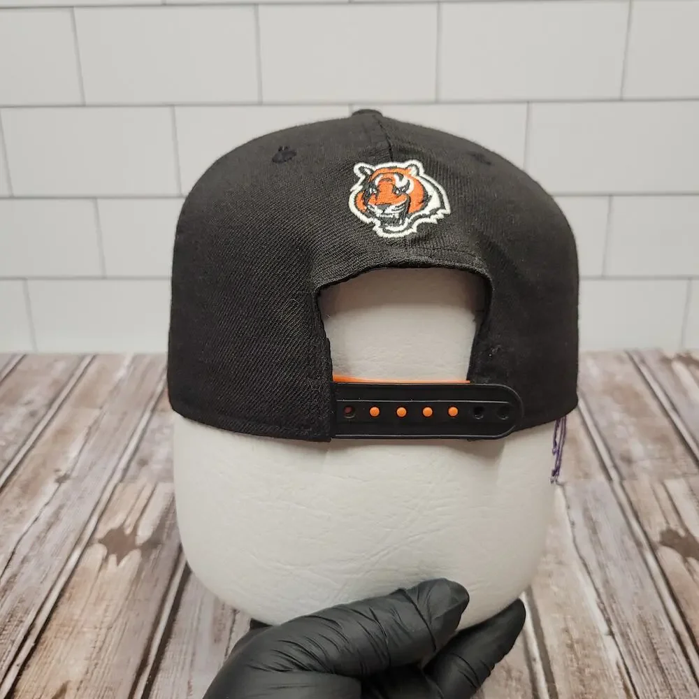 New Era 9FIFTY Cincinnati Bengals Snapback Hat NFL Black Orange OSFM Cap